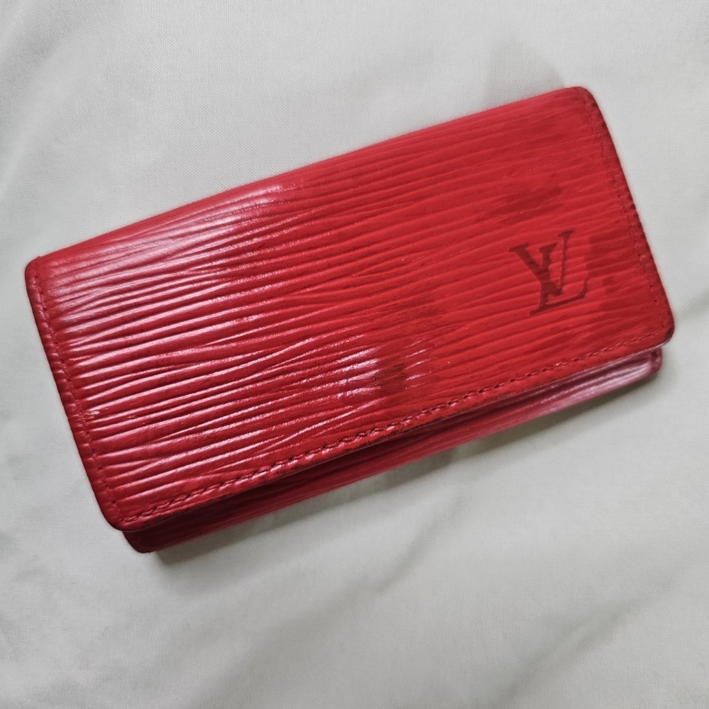 Louis Vuitton Red Epi Leather Key Holder